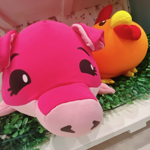 可愛い！piglet and little bird ネックピロー