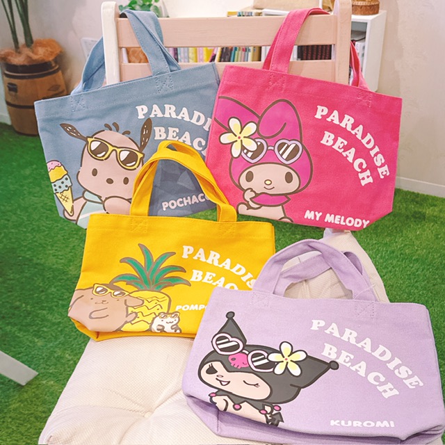 🌺サンリオの日焼けシリーズでミニトートバッグを入荷しました~