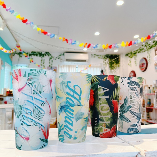 🌺夏にピッタリ！お家でもハワイを感じられる素敵なアロハグラス