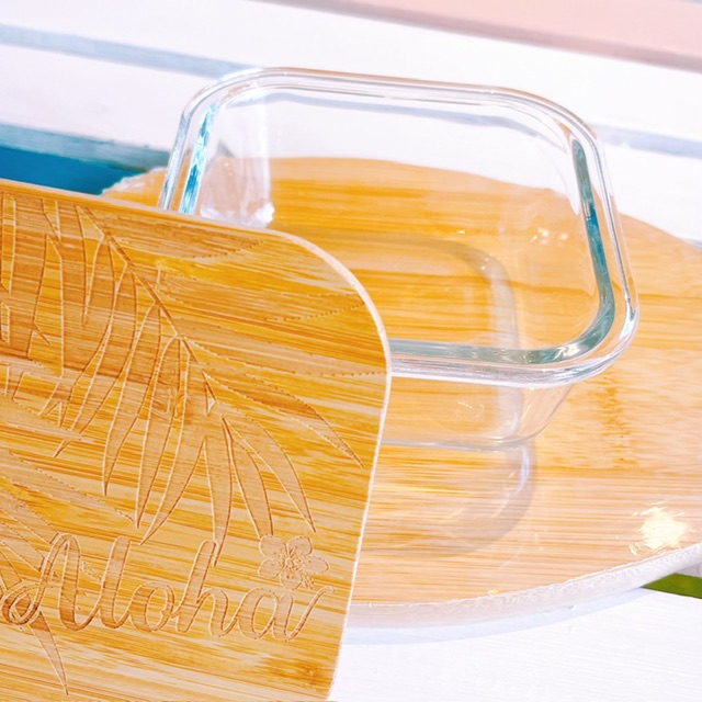 🌺作り置きしてそのまま食卓に出してもとってもアロハなガラスコンテナ