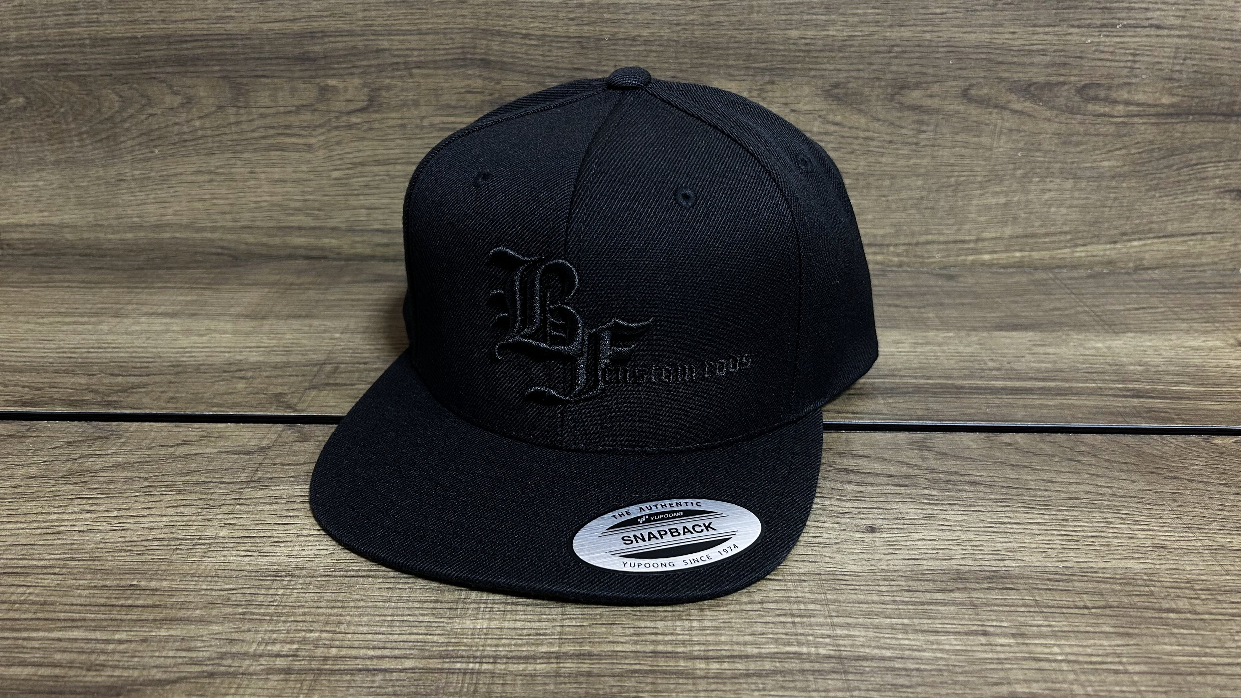 【新商品】BFフラットキャップ ブラック×ブラック