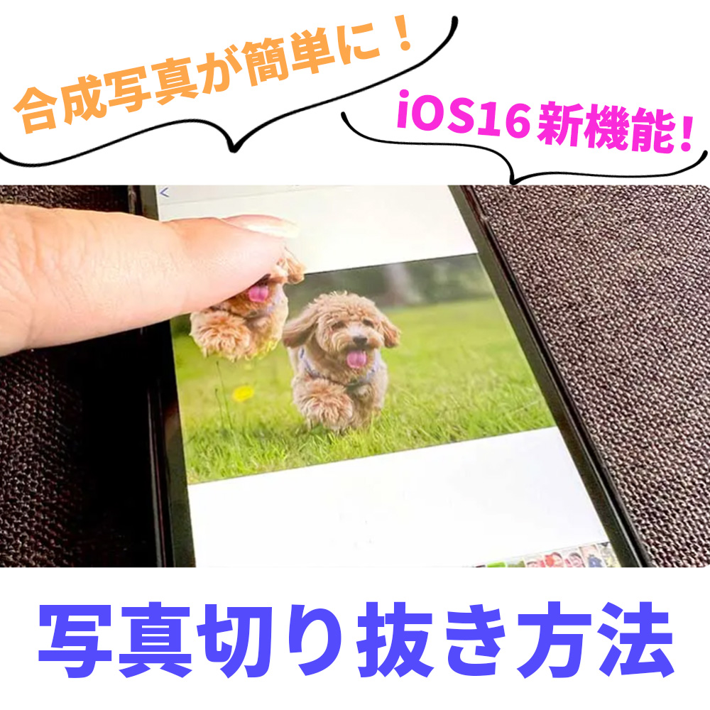 ios16の新機能❗️合成写真が簡単に📱