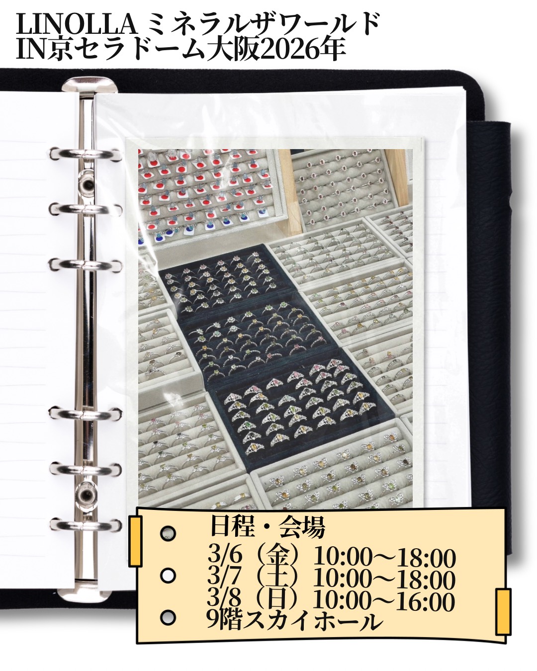 出展決定！！【☆3/6-3/8 ミネラルザ・ワールド2026 in京セラドーム☆】