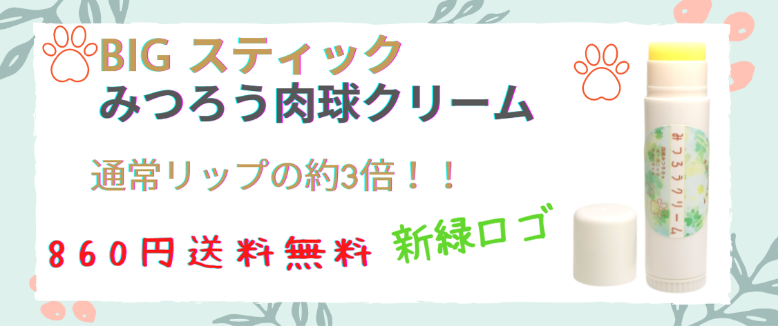 可愛い♡新緑パッケージ　みつろう肉球クリーム新緑シーズンバージョン♬