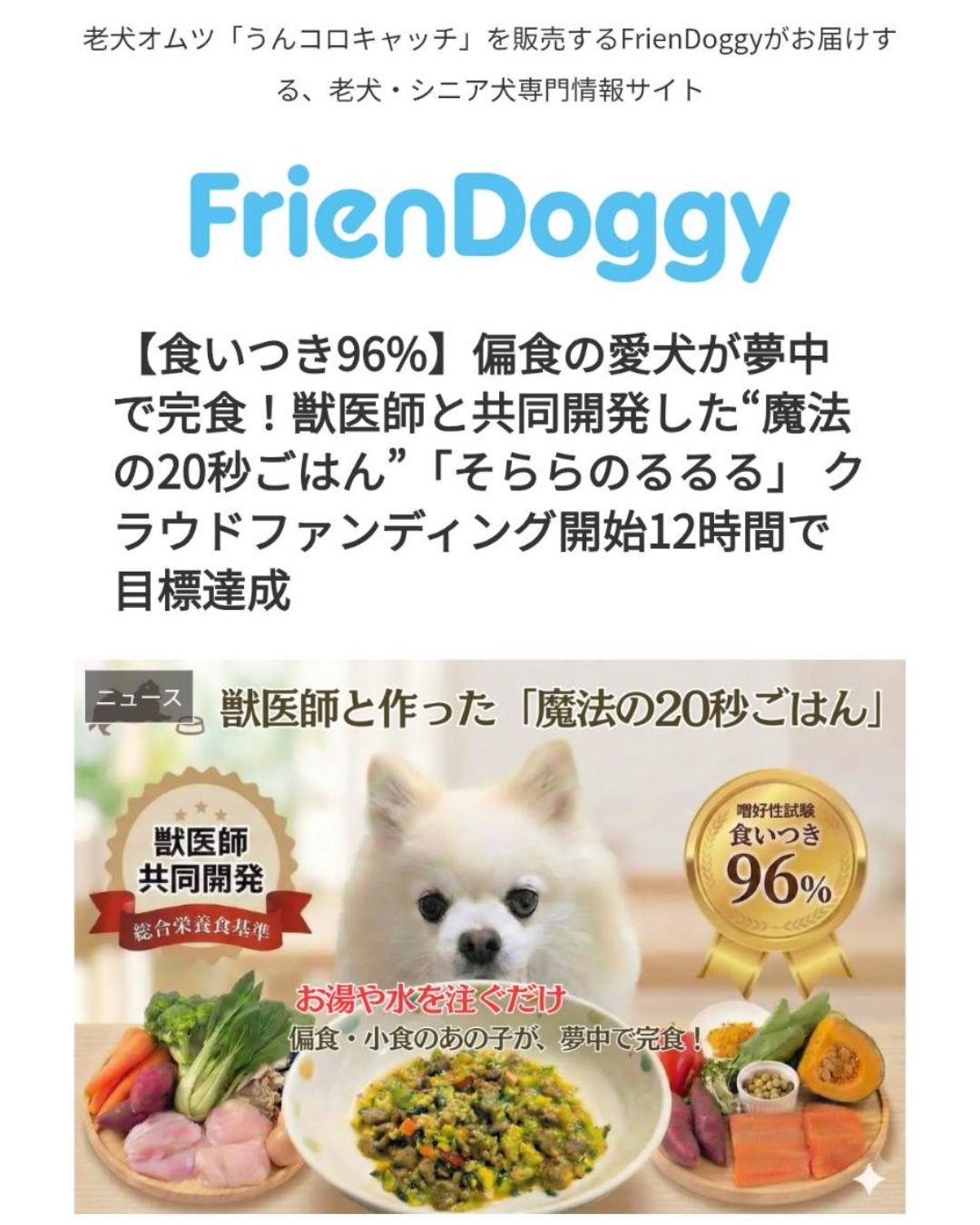 【FrienDoggy様に掲載！】そららのるるる♪が掲載されました！！