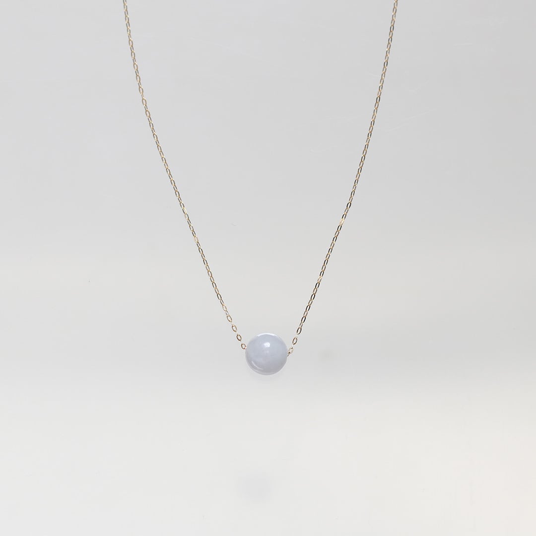 K10ラベンダー翡翠ネックレス