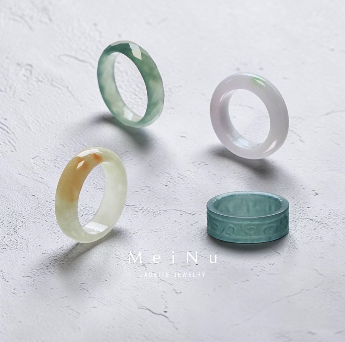 16点入荷！翡翠くり抜きリング