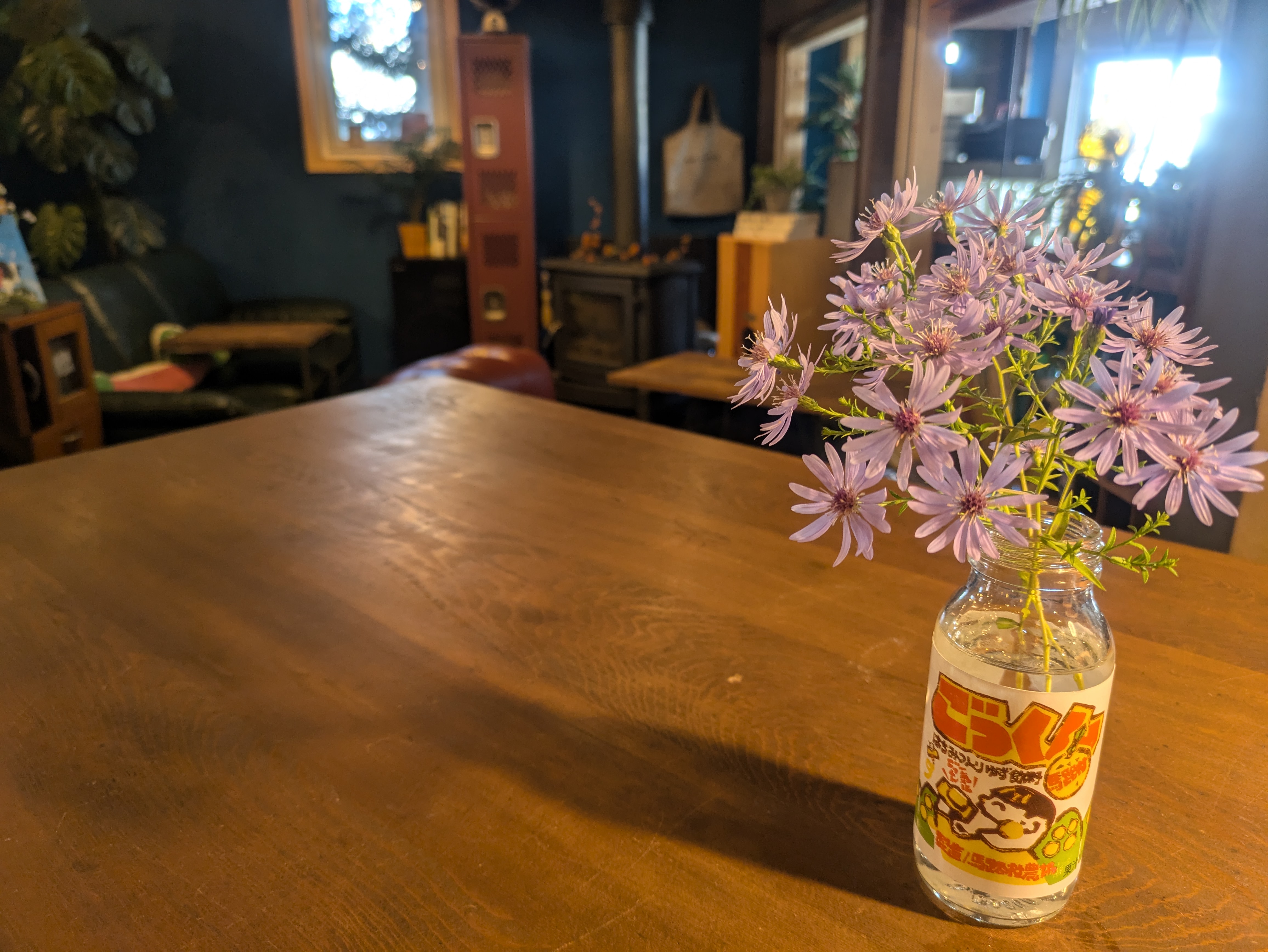 お花と、パンと、小松菜と。