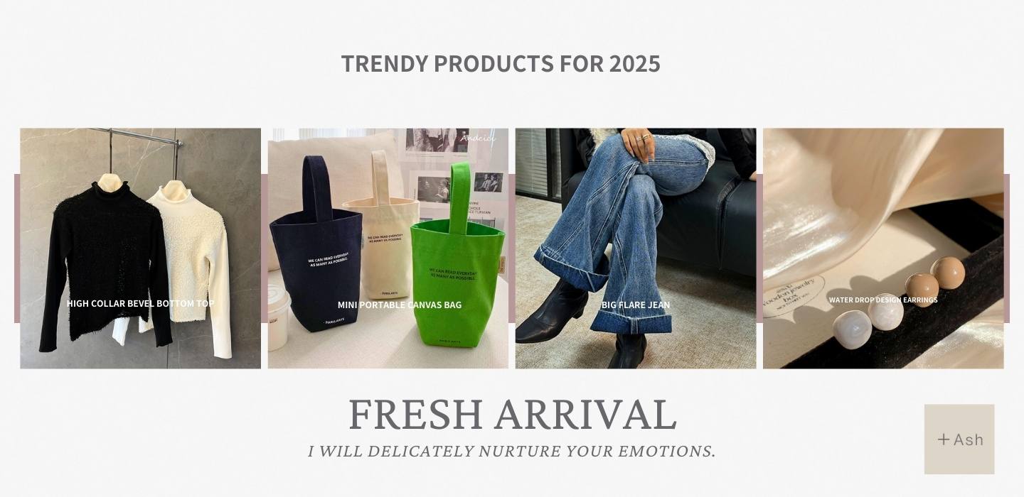 新しい季節を華やかに。2025 springアイテムで楽しもう！