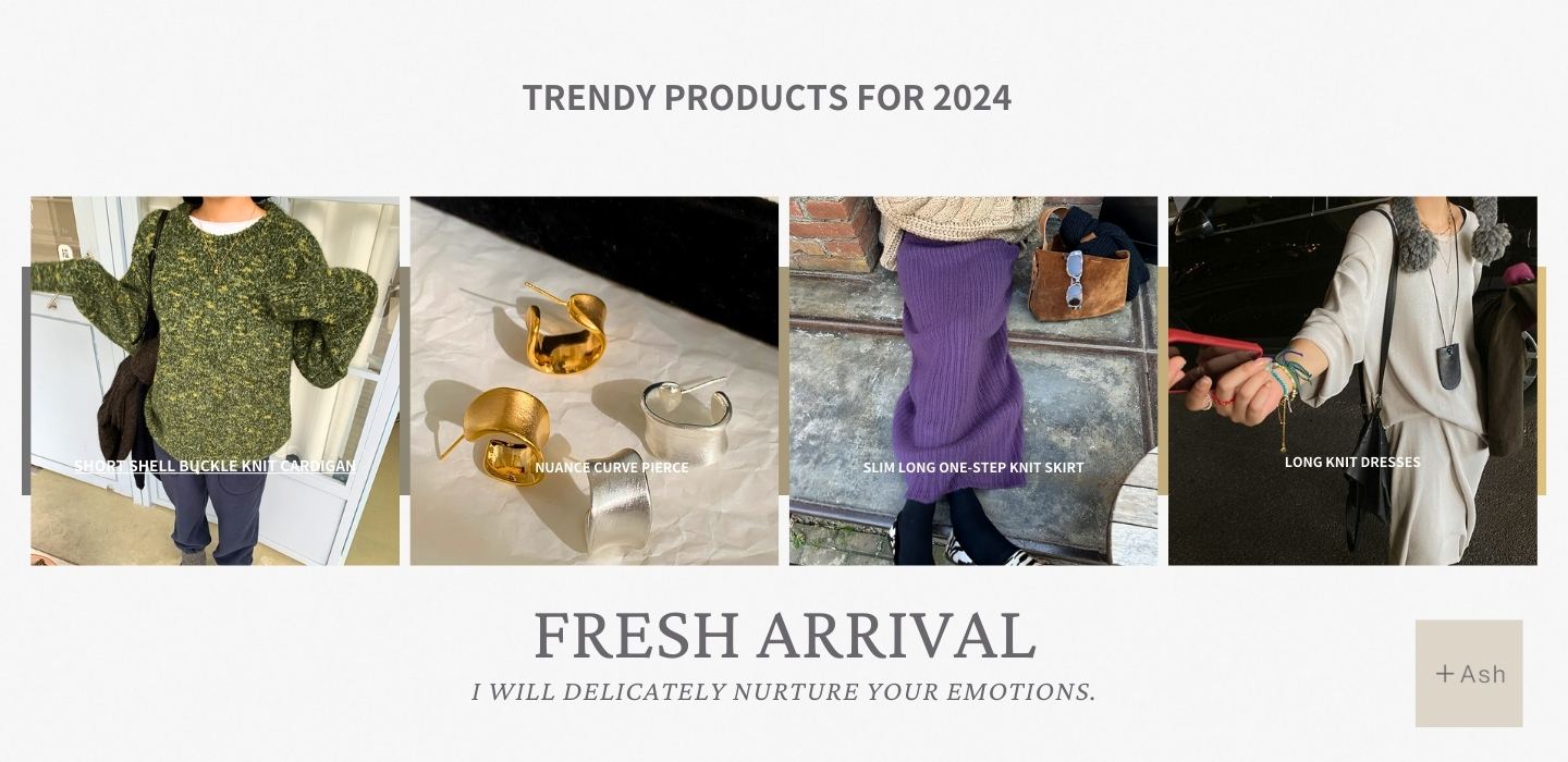 Trendy products for 2024/2025/  winter collection
