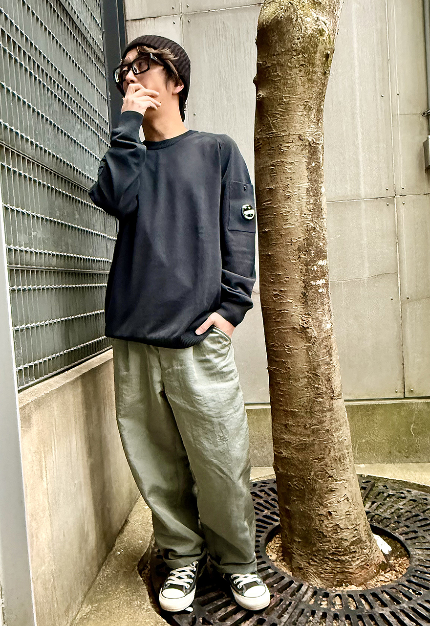 コットンニット独特の風合いが魅力