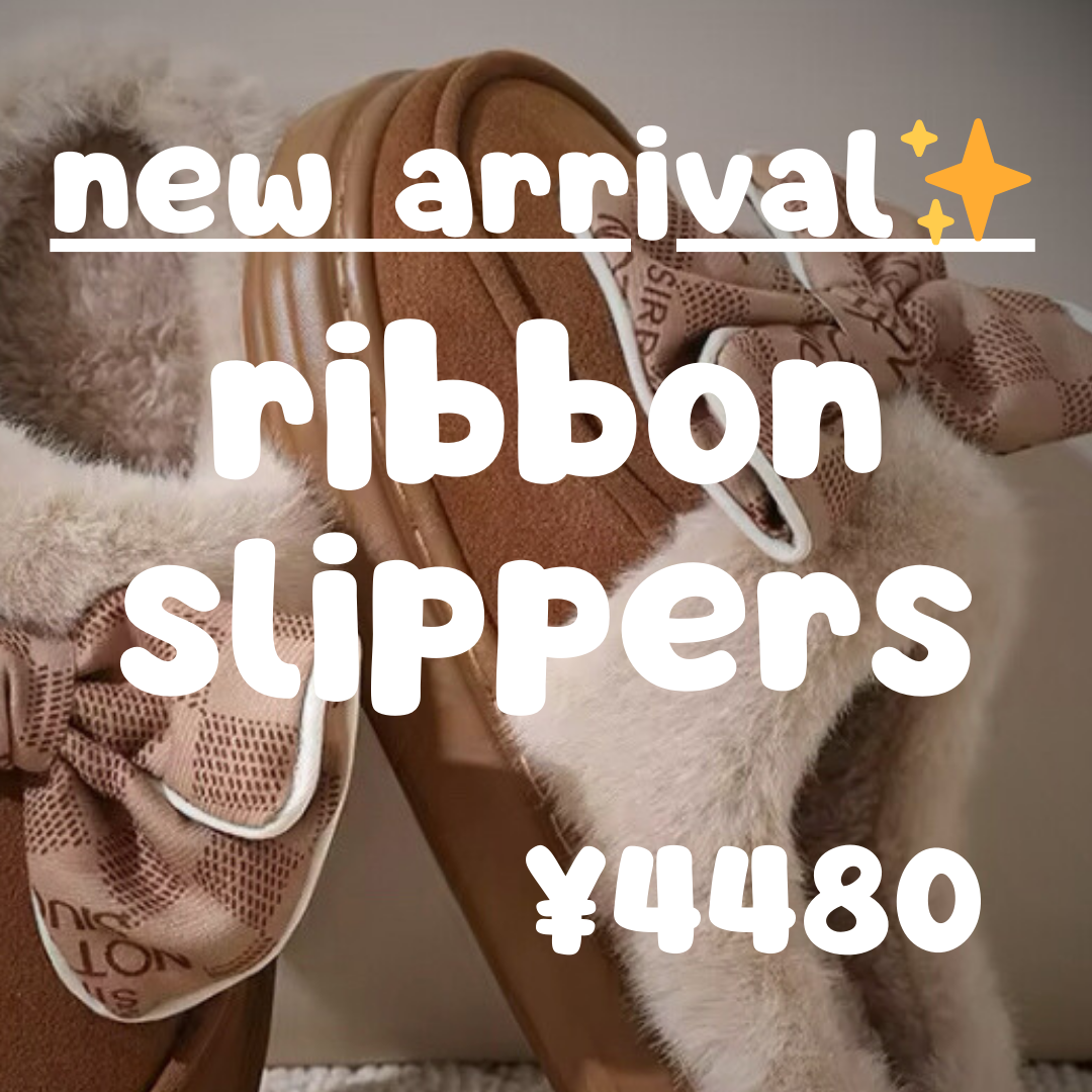 New arrival 🎀⟡.·* ribbon slipper