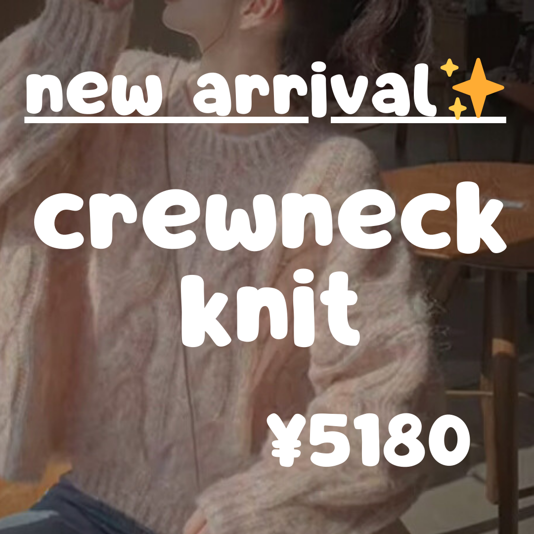 New arrival 🎀⟡.·* crewneck marbleknit