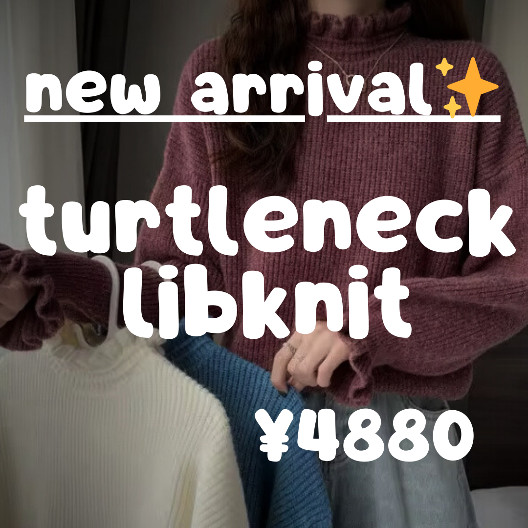 New arrival🎀⟡.·* turtleneck libknit