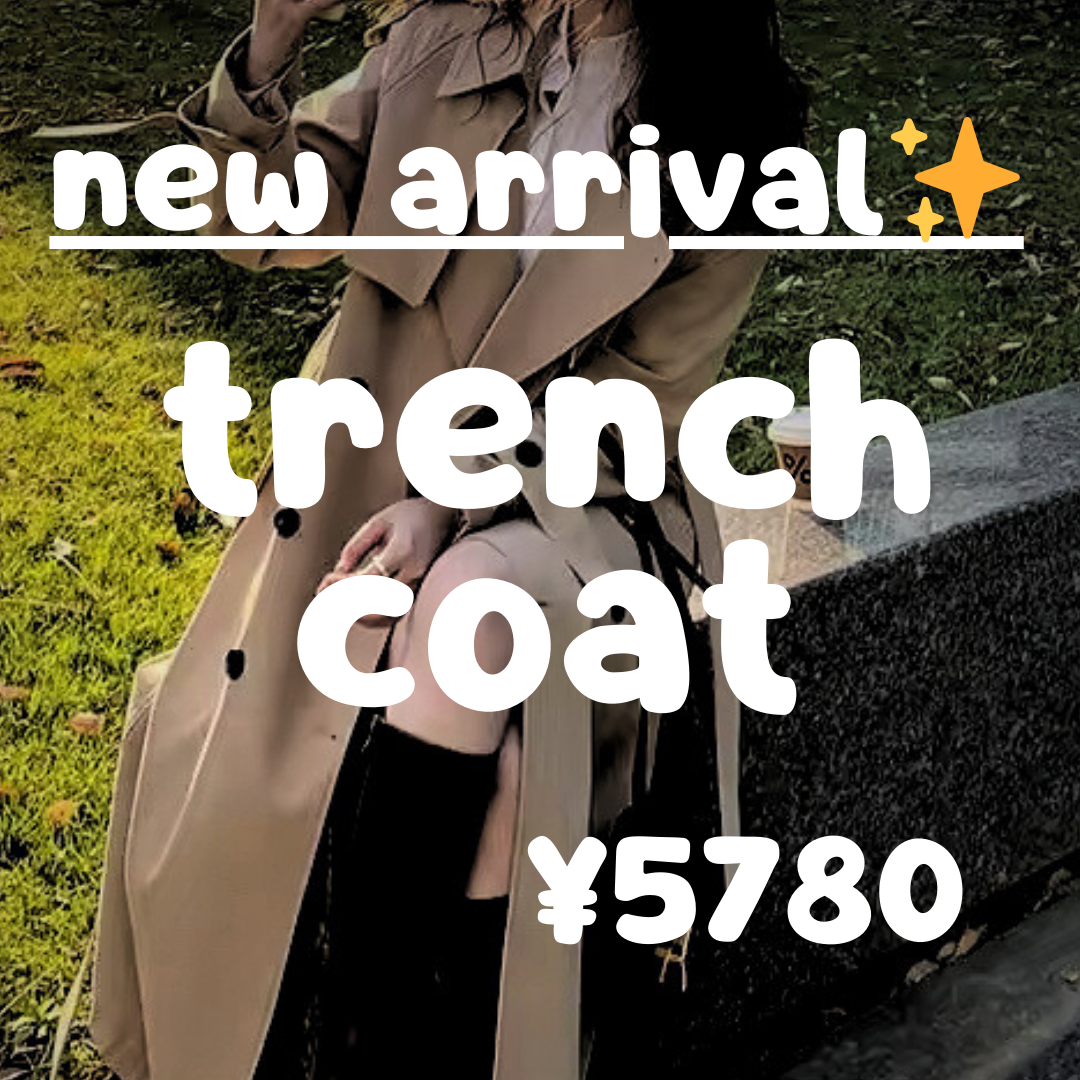 New arrival🎀⟡.·* trench coat