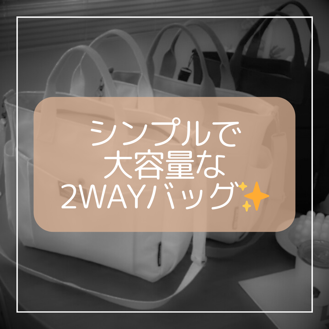 これ1つで普段使いからお仕事まで✨ 2Way shoulderbag