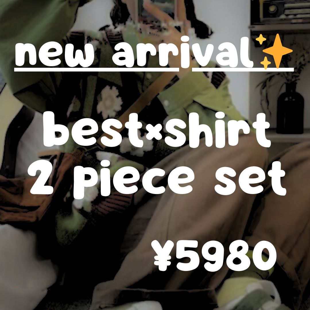 Newarrival🎀⟡.·*best×shirt 2 piece set