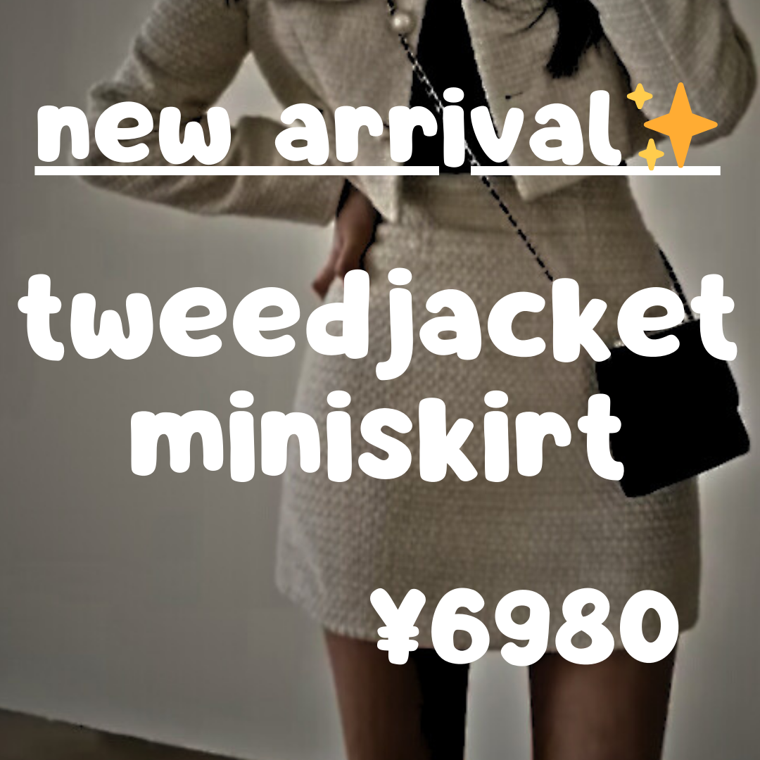 New arrival🎀⟡.·* tweed jacket＆miniskirt