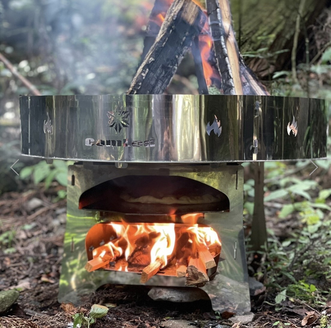 🍂冬キャンプの新常識！COMRONDオーブン機能付き焚火台で、寒さを忘れる温かい時間