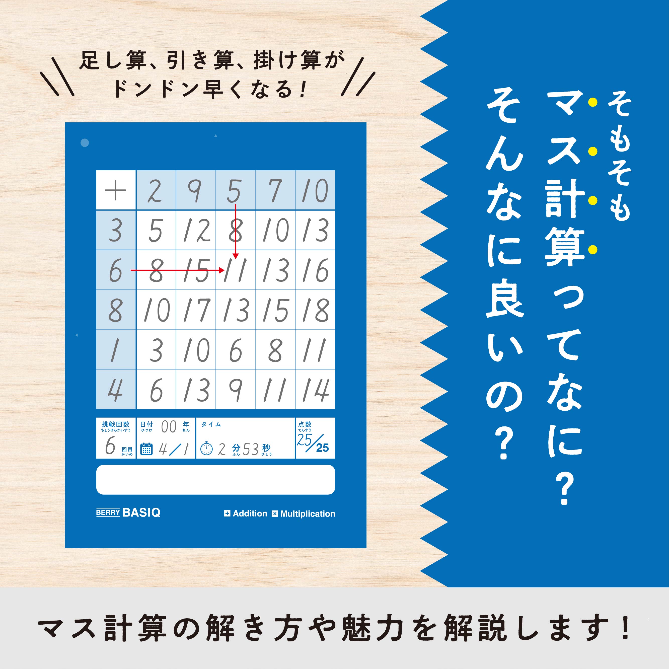 そもそもマス計算ってなに？マス計算の解き方や魅力を解説します！