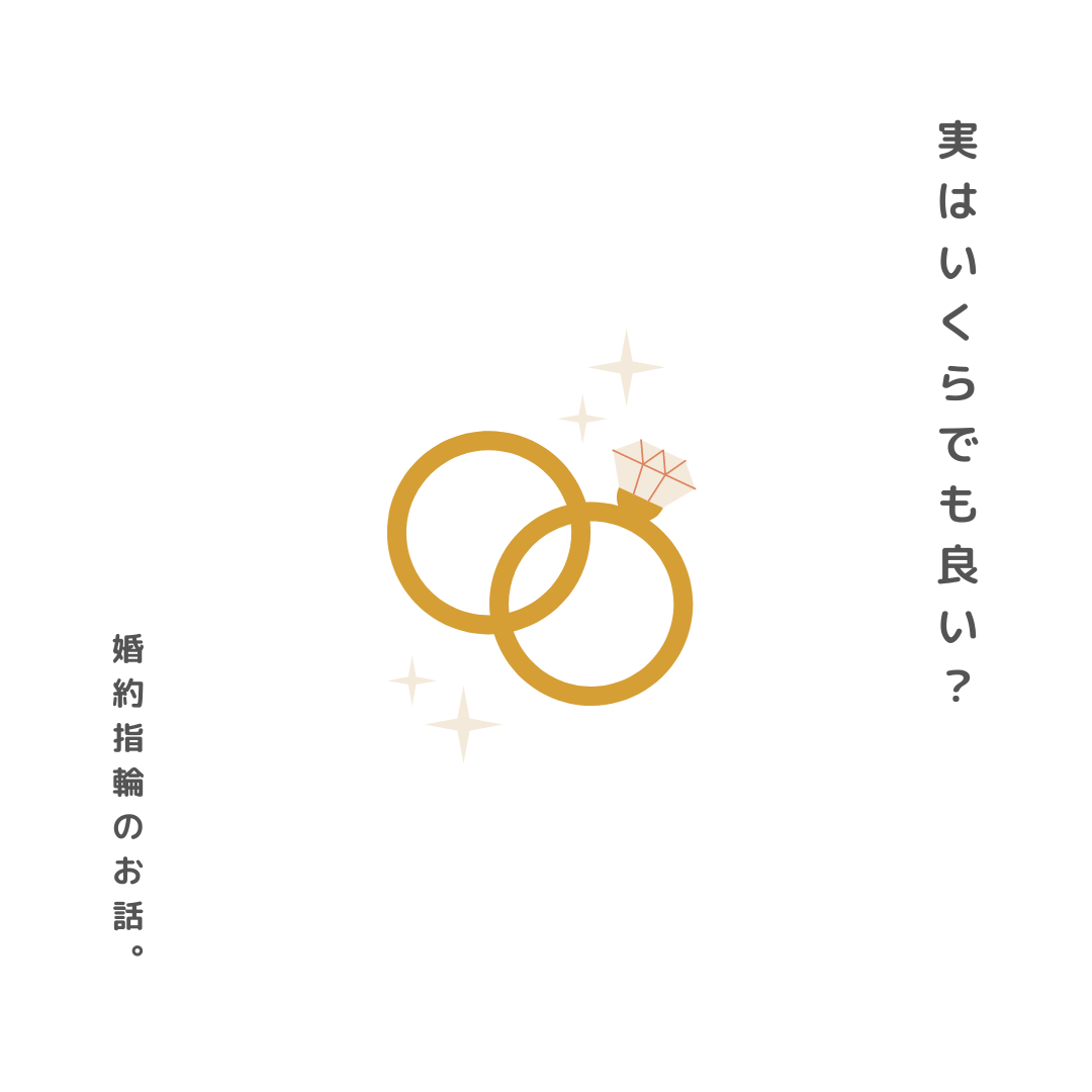婚約指輪の相場についてまとめました