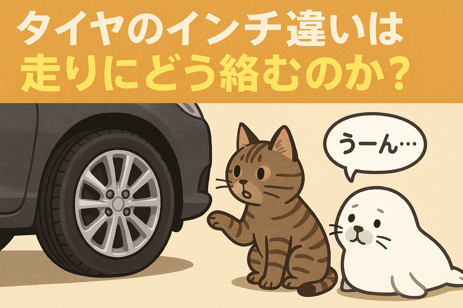 タイヤのインチ違いは走りにどう影響するのか