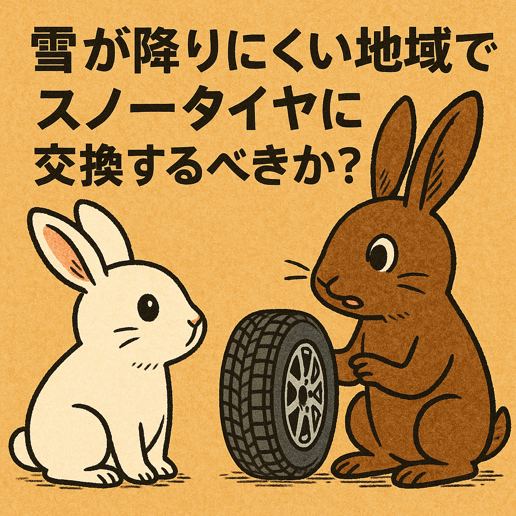 雪の降らない地域はスノータイヤにかえるべきか