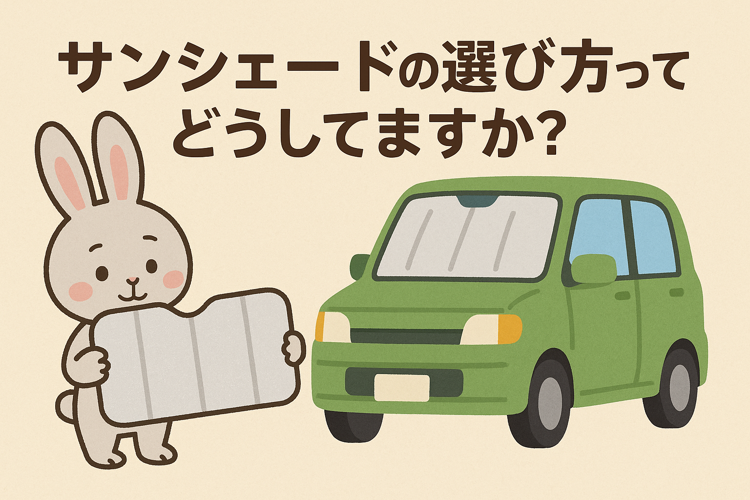 サンシェード正しく選んでますか?
