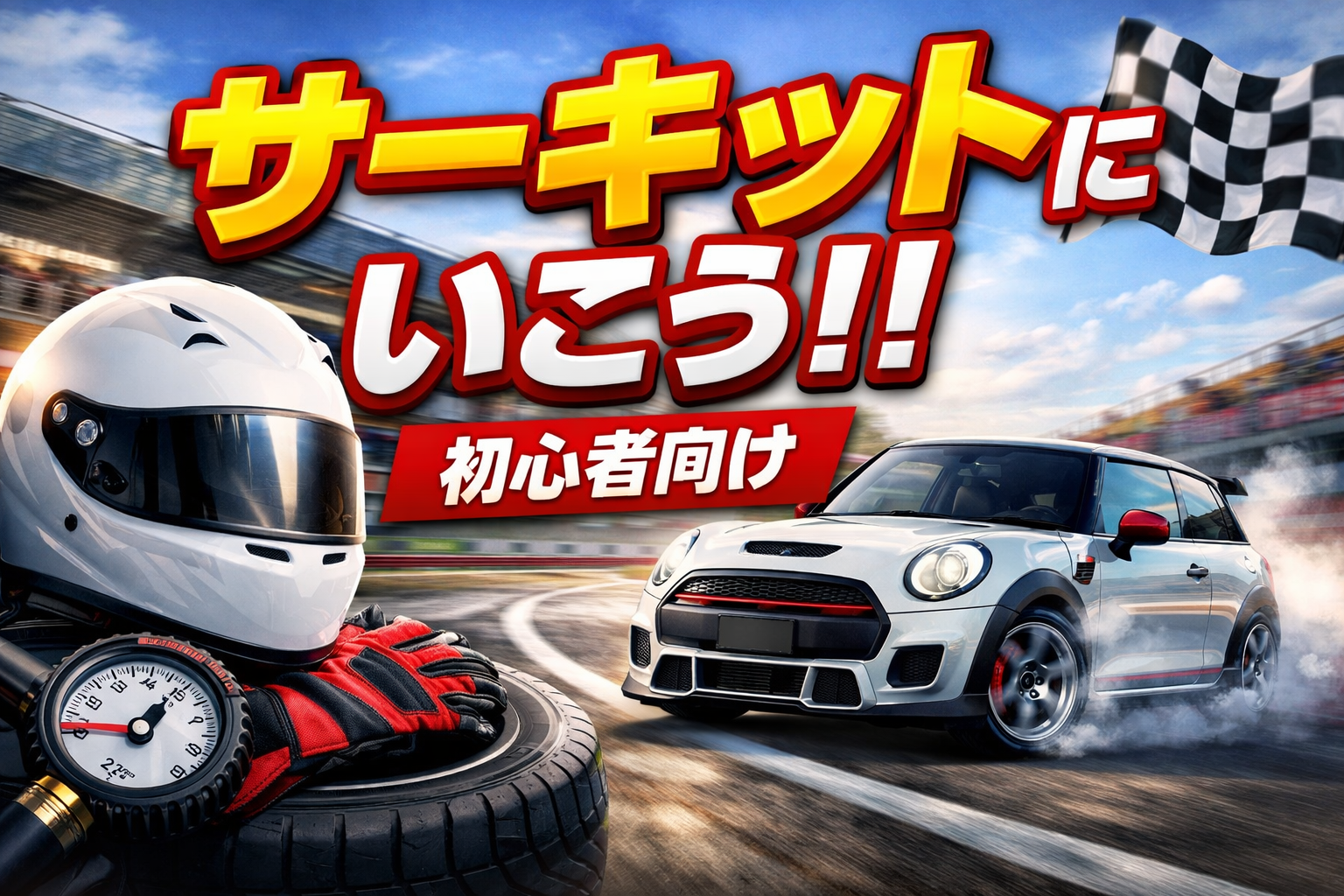 最低限の装備でサーキットデビュー