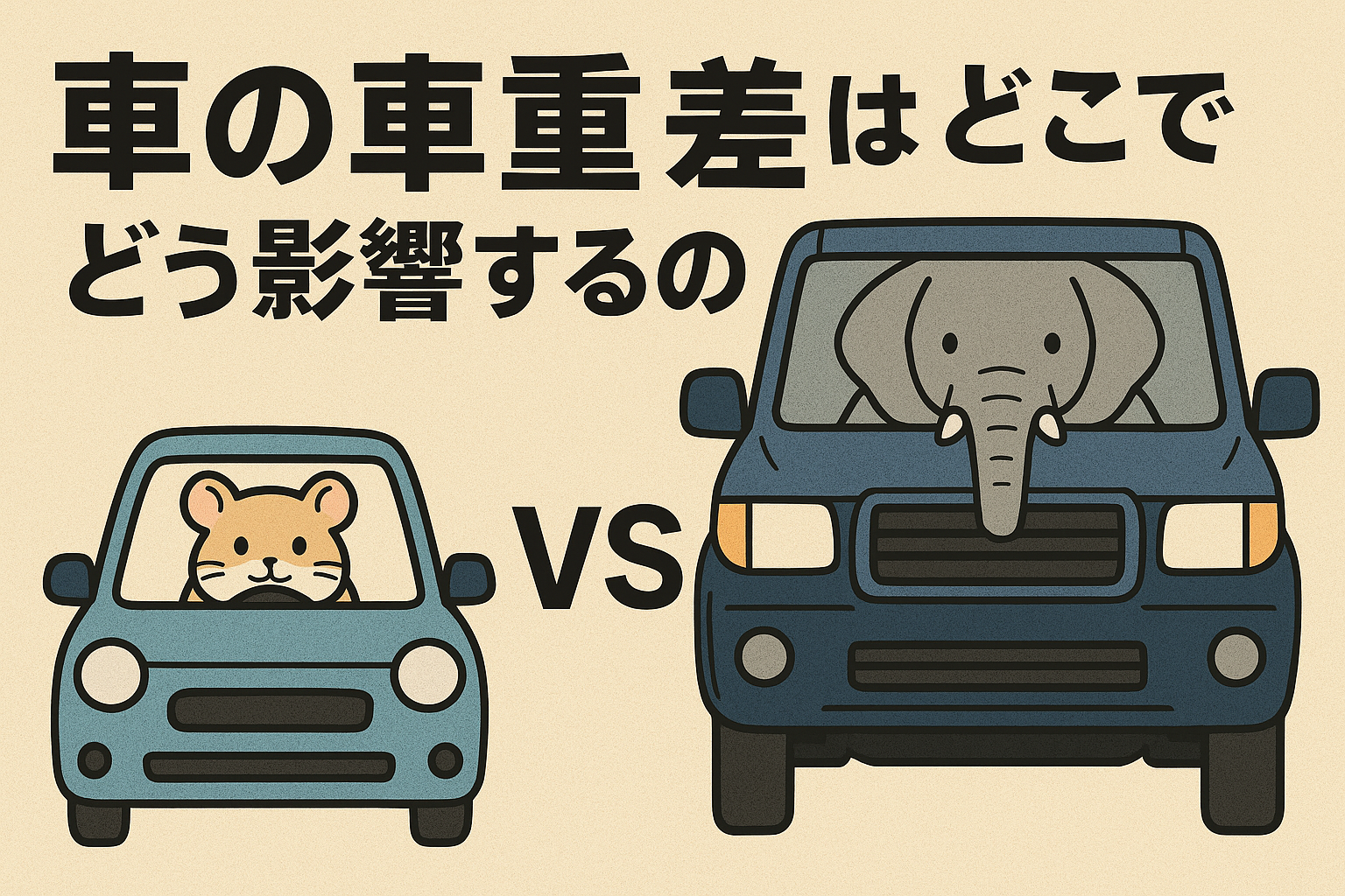 車の重さってどこで感じる？