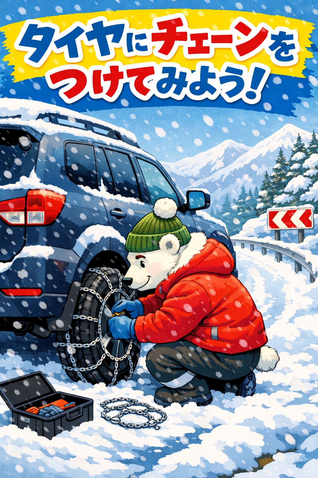 タイヤにチェーンを付けるということ