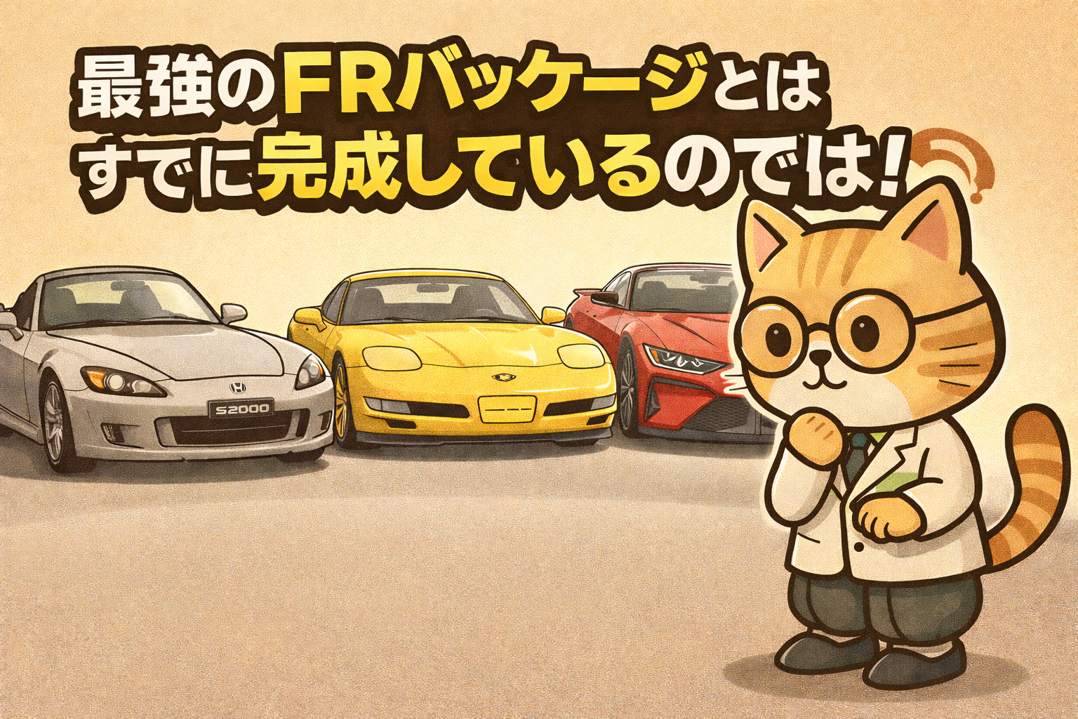 最強のFRクーペのレイアウトは、すでに決まっているのではないか