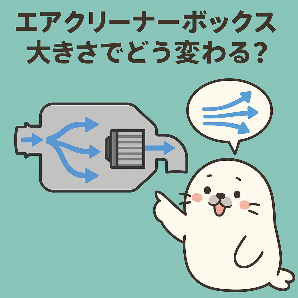 エアクリーナーボックスの大きさによってどう変わるのか