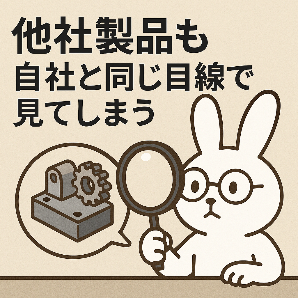 【技術】他社製品ではいろんなところを見てしまう