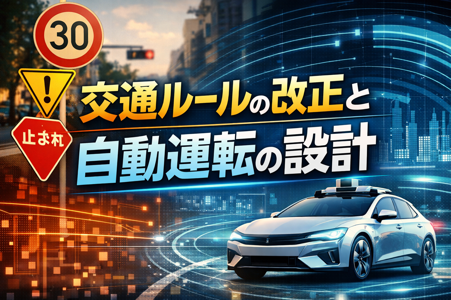 交通ルールの改正と自動運転の設計