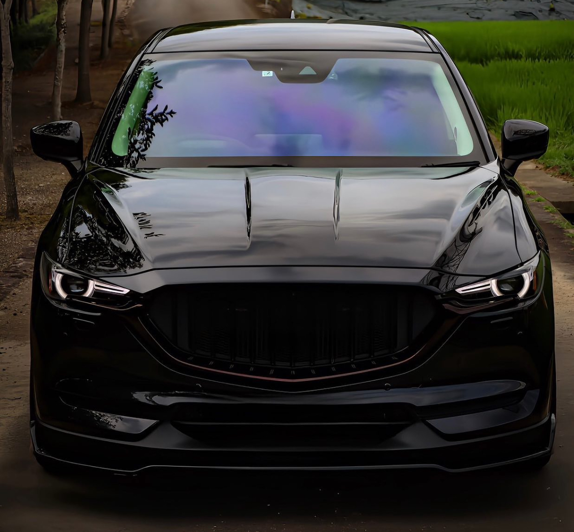 【マツダ　CX-5】・フリントガラス　ピュアゴーストフィルム施工約74％