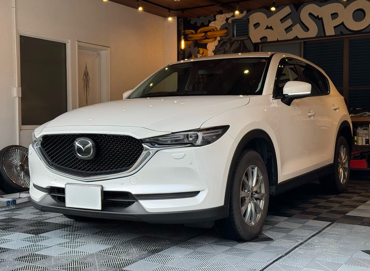 【マツダ　CX-5】・ツインカラードアミラーレンズ　点滅ウインカー/ホワイト