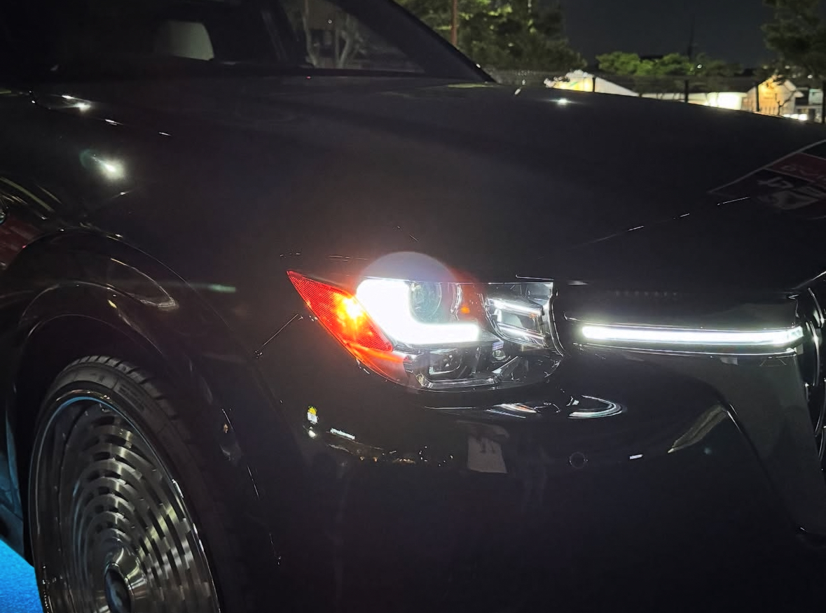 【デモカー　MAZDA　CX-80進捗情報】・USサイドマーカー加工