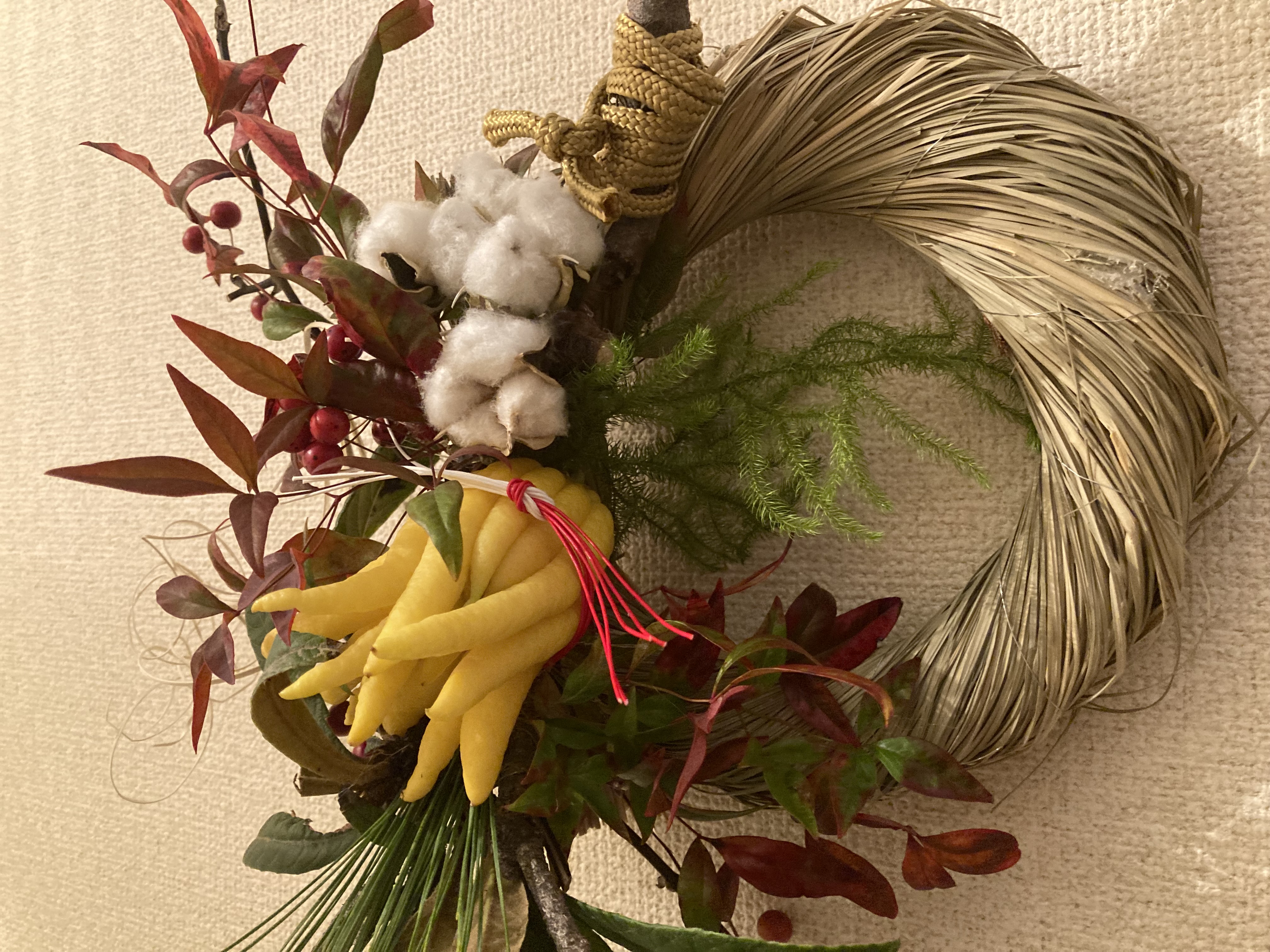 佛手柑のしめ飾り