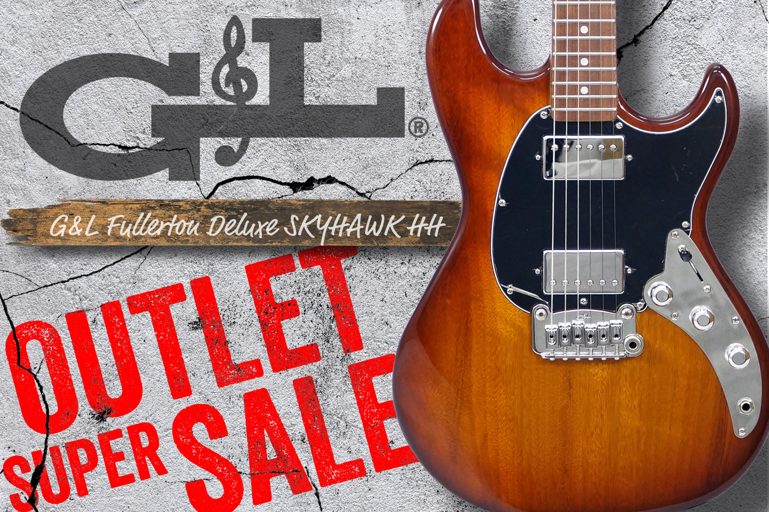 G&L祭り!激渋なUSAメイドの「Fullerton Deluxe SKYHAWK HH」が超特価!