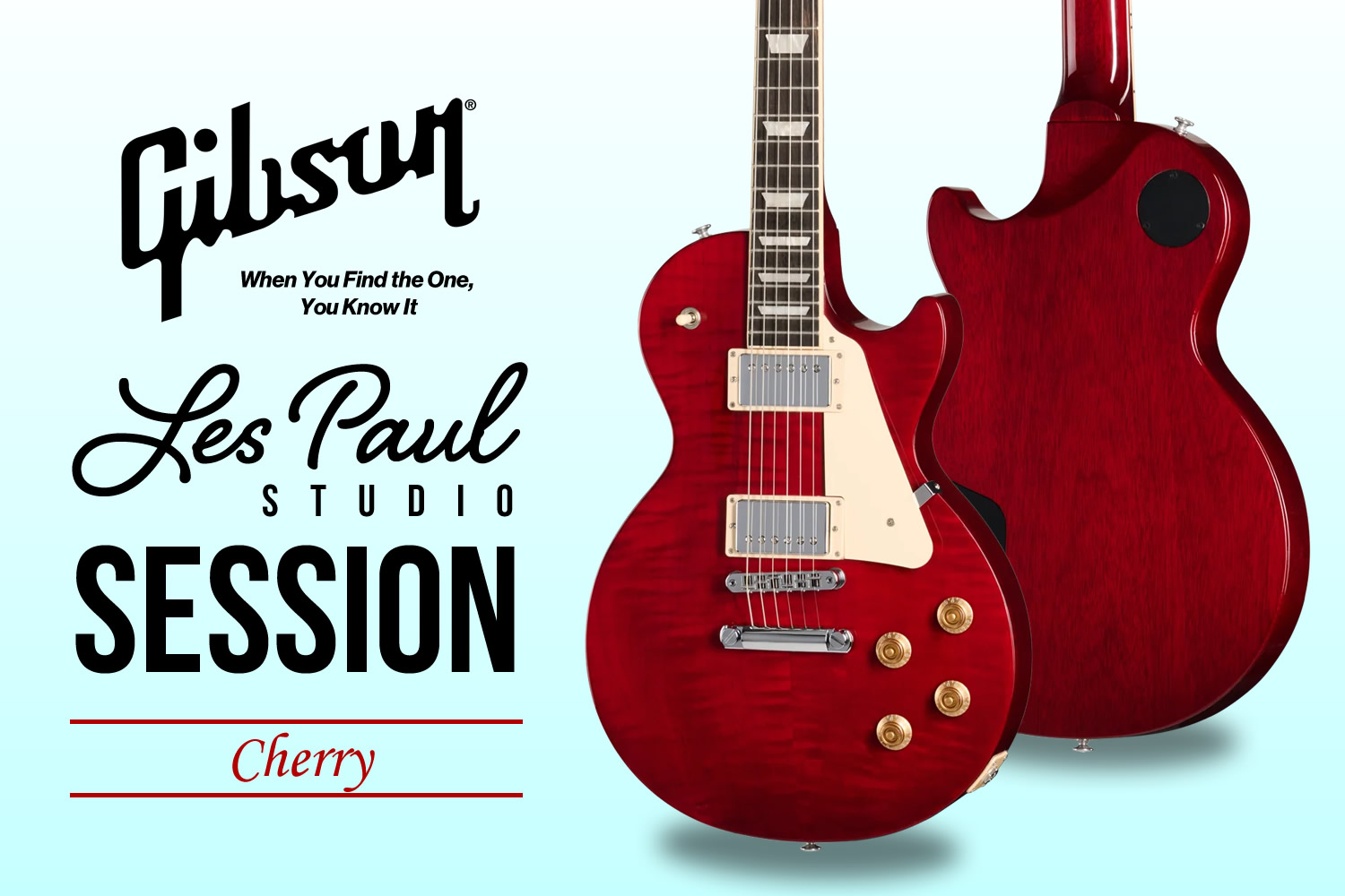 新色のチェリー！ギブソン進化系レスポール「Les Paul Studio Session」！