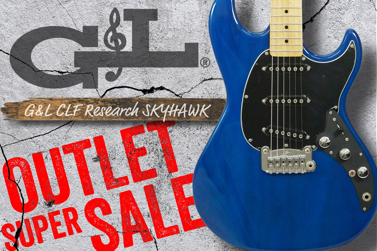 G&L祭り!USAメイドの「CLF Research SKYHAWK」がアウトレット超特価!