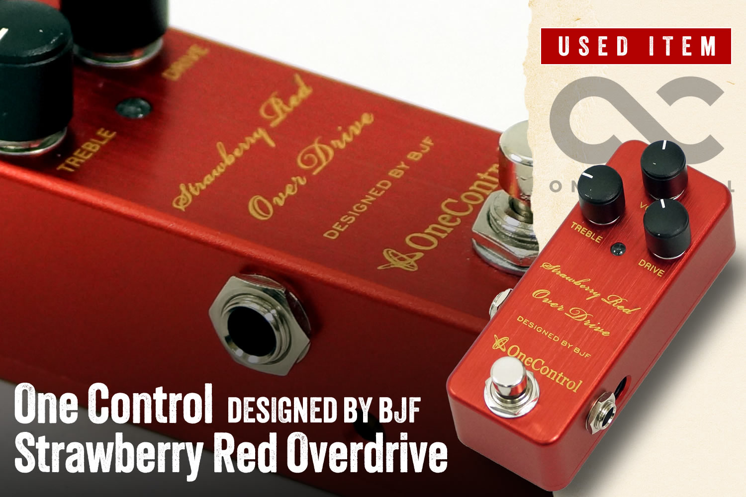 特選中古品!人気のワンコントロール「Strawberry Red Overdrive」が中古で入荷!