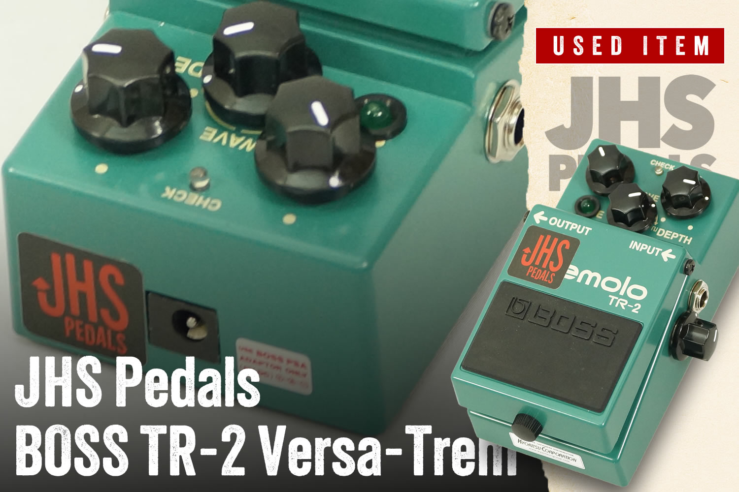 特選中古品！現在では入手困難な JHS Pedals モディファイ「BOSS TR-2」！
