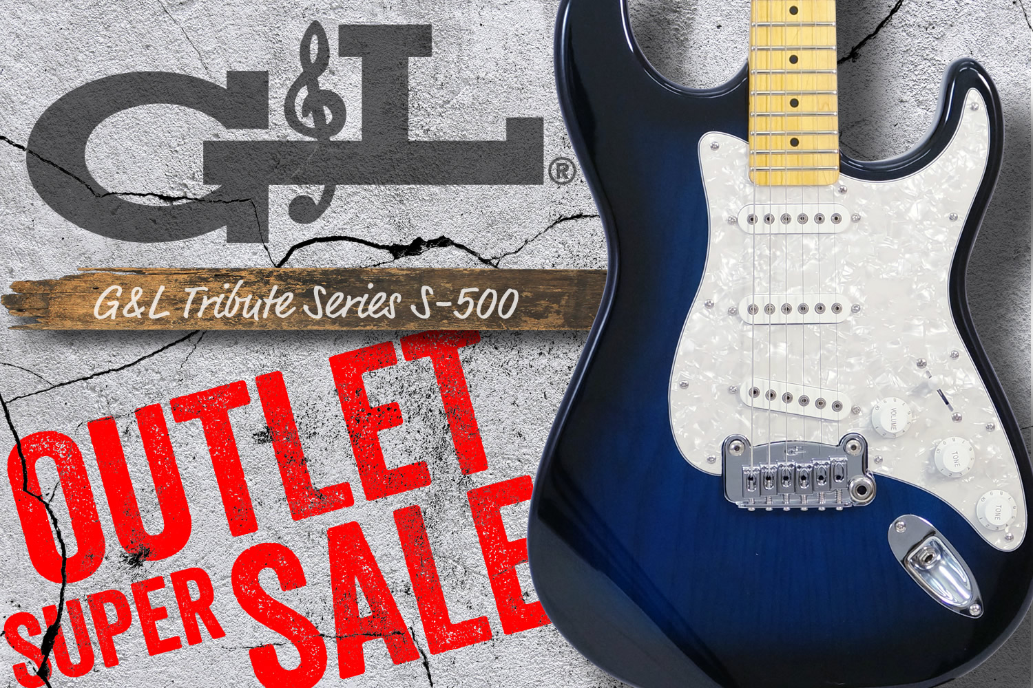 春のG&L祭り！「G&L Tribute Series S-500」が現品限りのアウトレット！