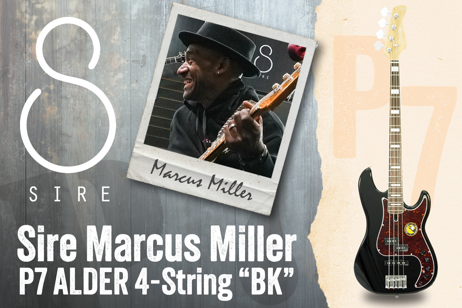 マーカス×Sireの隠れた人気モデル！PJタイプベース「P7 ALDER 4-String」！