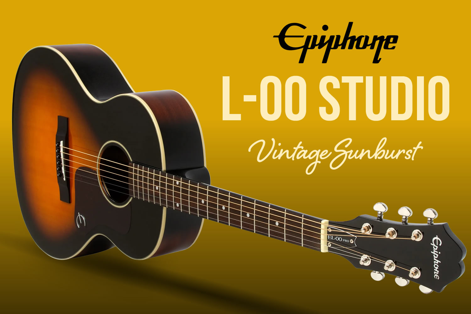 スプルース単板トップ採用！ギブソン直系エピフォンによる「L-00 Studio」！