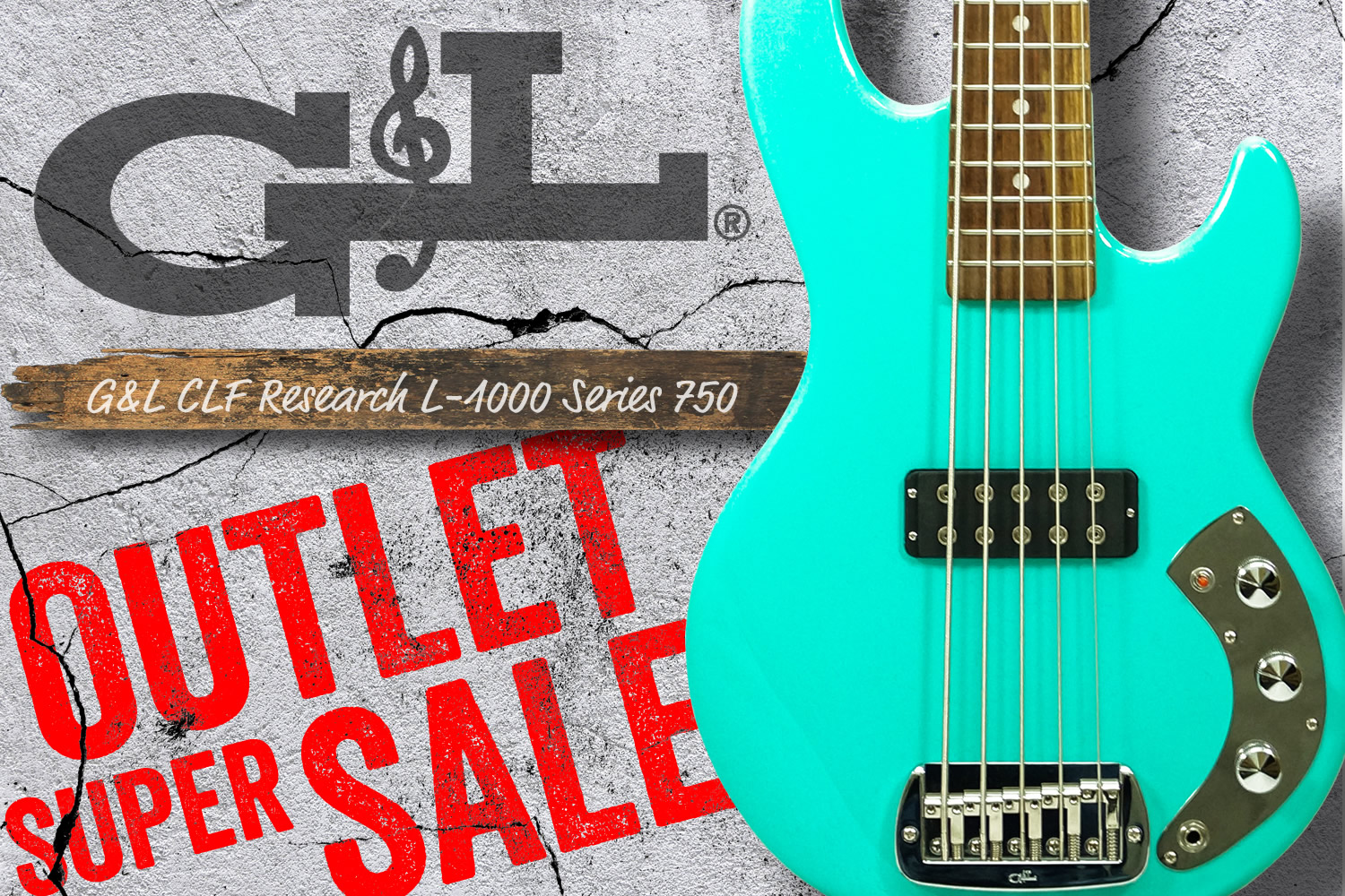 G&L祭り!USA製5弦ベース「CLF L-1000 Series 750」がアウトレット超特価!