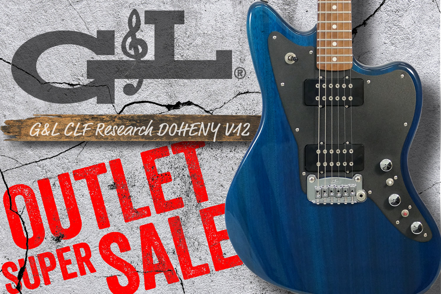春のG&L祭り！「G&L CLF Research DOHENY V12」が現品限りのアウトレット！