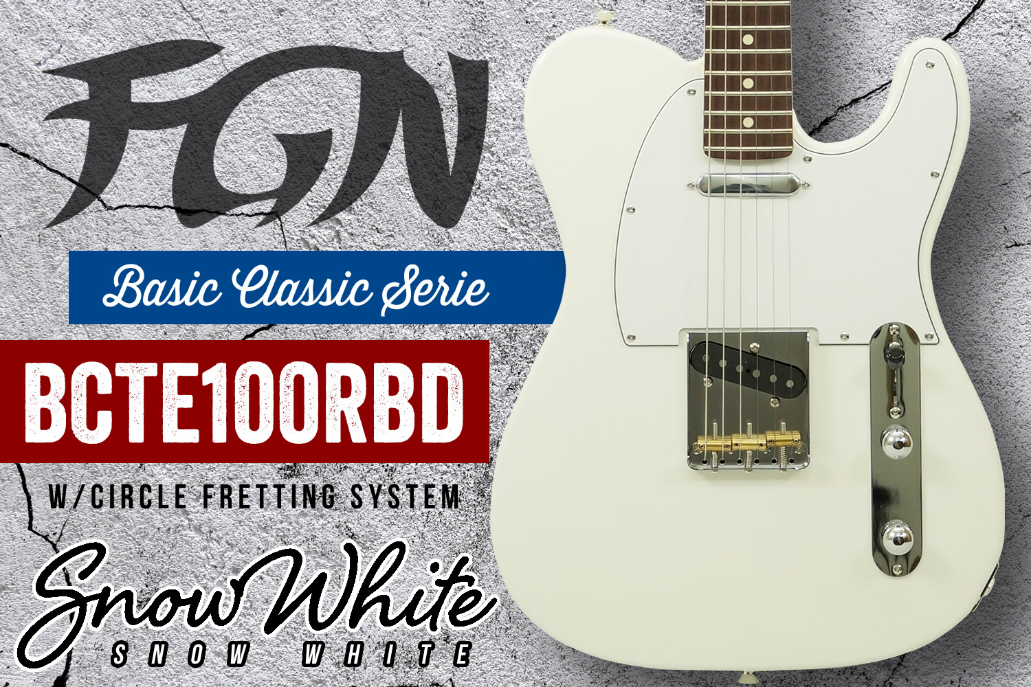 人気のホワイト！日本製です！名門フジゲンによるコスパ最強TLタイプ「BCTE100RBD」！